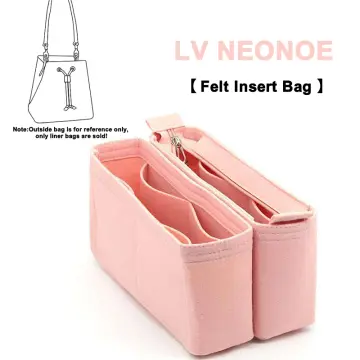 For LV Loop Make up Organizer Felt Cloth Handbag Insert Bag Travel