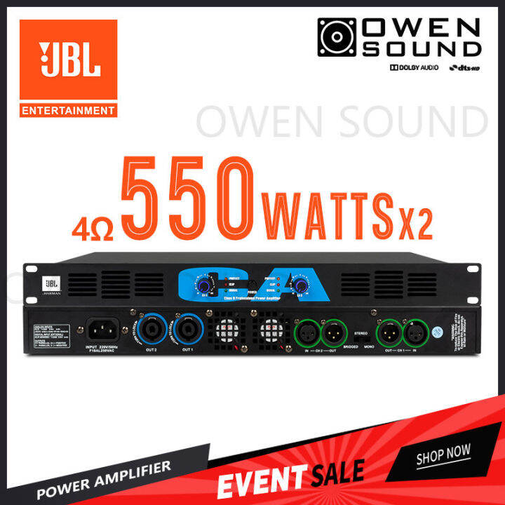 JBL CA 550 watts x2 power amplifier professional high stability Preheat