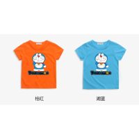 8 Colors New Summer Childrens Short Sleeve Doraemon Cartoon T-shirt (Wholesale Is Available)