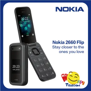 Nokia 2660 Flip 4G Volte keypad Phone with Dual SIM, Dual Screen, inbuilt  MP3 Player & Wireless FM Radio | Black