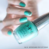 OPI Infinite Shine - Withstands the Test of Thyme  สีเขียวเทอควอยซ์ ออกสีเขียวหยก Jade พาสเทล หวานๆเก๋ๆ น่ารักค่าาา แท้ 100%