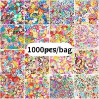 【hot sale】 ۩❧ B50 [MEET]1000pcs/bag crystal mud filler DIY material nail art soft pottery cartoon DIY accessories