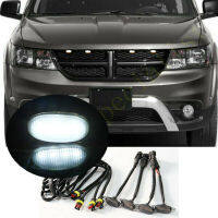 Fit For Dodge Journey 2009-2020 LED Car Front bumper Grille LED White Light Raptor Style Light Kit Decor W Wire Speed