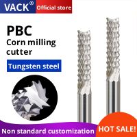 VACK คาร์ไบด์ทังสเตนข้าวโพดมิลลิ่งคัตเตอร์ PCB End Mill CNC Router Bits สําหรับแผงวงจรเครื่องแกะสลักไม้อะคริลิค