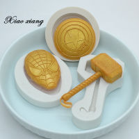 3PC Shield Hammer Silicone Mold For Fondant Cake Decorating Tools Pastry Kitchen Baking Accessories Bakeware Tools M20822