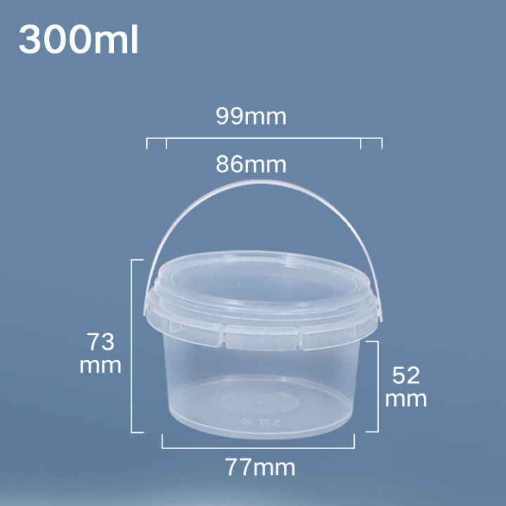 food-grade-300ml-clear-plastic-box-with-lid-portable-storage-container-for-sugar-food-sauce-dressings-10pcs