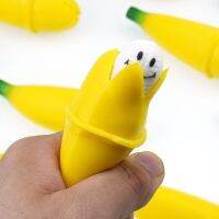 【CW】 Banana Prank Squeeze Slow Bananas With Happy Face Kids Stress Reliever Decompression Antistress Gag