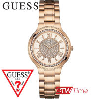 GUESS Madison นาฬิกาข้อมือผู้หญิง สายสแตนเลส รุ่น W0637L3 (Rose Gold)