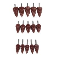 DRELD 5Pcs Sandpaper Wheel Conical Sanding Flap Wheels Polishing Buffing Grinding Head for Dremel Rotary Tool 240 Grit 6mm Shank Cleaning Tools