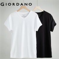 Giordanoผู้ชาย เสื้อยืดคอวี COTTON TWO-PACK Free Shipping 01242113