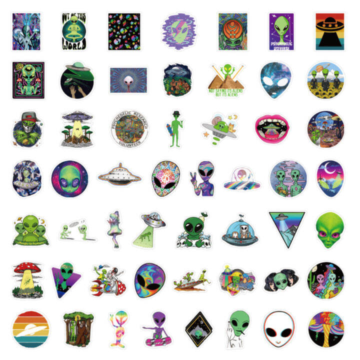 103050pcs-psychedelic-alien-cool-graffiti-stickers-decals-kids-toy-luggage-laptop-phone-guitar-car-wall-diy-waterproof-sticker