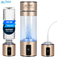 ALTHY H2-SE ทองไฮโดรเจนที่อุดมไปด้วยน้ำเครื่องกำเนิดไฟฟ้าขวดดูปองท์ SPE PEM คู่ห้อง L Onizer ถ้วย H2สูดดมอุปกรณ์