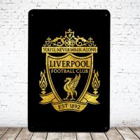 ✐Ready Stock  Metal Tin Sign Football Liverpooll 9527 Decor Bar Pub Vintage Retro Wall Home C Size: 20cm X 30cm（Contact the seller, free customization）