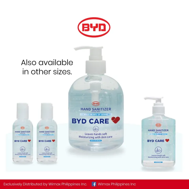 BYD Care Hand Sanitizer 236ml with Pump Lazada PH