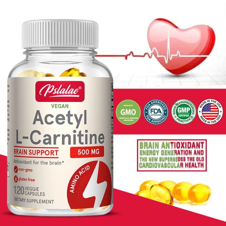 AcetylLCarnitine Capsules Brain Antioxidant Support Energy Production