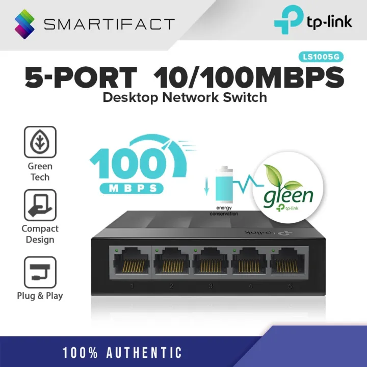 【ready Stock】 Online Exclusive Tp Link Ls1005g 5 Port 101001000 Mbps