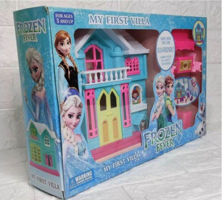 FROZEN FEVER My first villa Beautiful Fashion Frozen Doll House Set