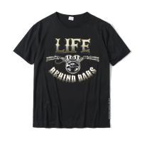 Life Behind Bars Motorcycle Biker T Shirt T-Shirt Funny Hip Hop Tops Shirt Cotton T Shirts For Men Casual