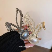 Pearl Diamond Rabbit Hairpin This Life Year Light Luxury Fashion Design Sense Shark Clip New Style Personality Grab Hair Accesso