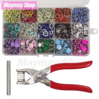 Metal Prong Snap Button Hollow/Solid Press Prong Fasteners Studs With Pliers Tool Set Kits For Bags Shoes Clothes Garment Sewing Haberdashery