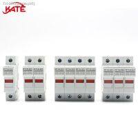 ▩❃ 1P 2P 3P 4P DIN Rail Fuse Base RT18-32 Solar DC500V 1A 2A 3A 4A 5A 6A 8A 10A 16A 20A 25A 32A For 10X38 Fuse With Indicator Light