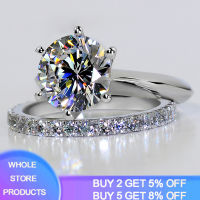 Amazing! Luxury 1.5 Ct Lab Diamond Weeding Ring Set Solid 925 Silver Wedding Ring Set For Women Band Jewelry Stackable Rings