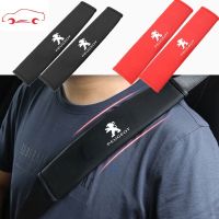 ที่หุ้มเข็มขัดนิรภัยรถยนต์ Universal Auto Leather Shoulder Cushion Protector Strap Safety Belt For Peugeot 308 206 208 3008 508 408 207 406 405 407 2008 5008 306 307 RCZ