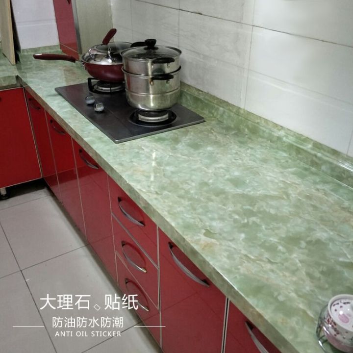 kitchen-waterproof-and-oil-proof-sticker-self-adhesive-wallpaper-cabinet-stove-high-temperature-marble-sticker-wall-decor