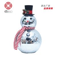 [COD] decorations creative mirror ball snowman doll ktv hotel mall decoration