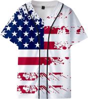 Women Man USA Short Sleeve O Neck Print Tops Blouse T Shirt Kids Boys Girls T Shirts Flag Printed Short Rayon Tops Men