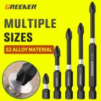 Greener Strong Magnetic Batch Head Cross High Hardness Hand Drill Bit Screw Electric Screwdriver Set 50 65 70 90 150mm Impact Drills  Drivers