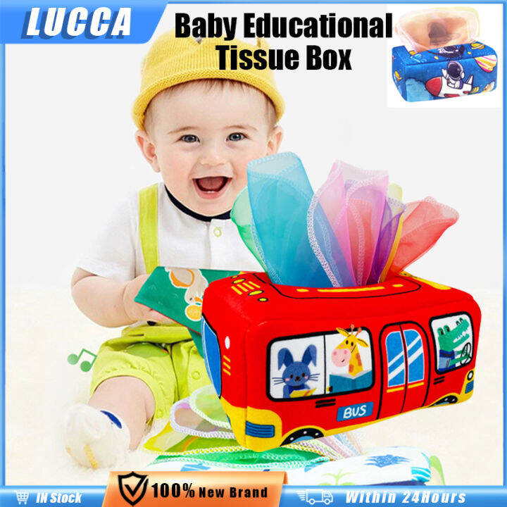 Cloth Fabric Tissue Box Toys Montessori Educational Sensory Toys for