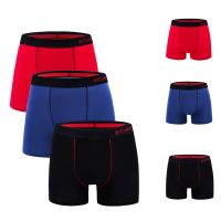 Mens Underwear Boxers 3pcs/lot Male Panties Cotton Boxershorts Men Solid Underpants Comfortable Brand Shorts