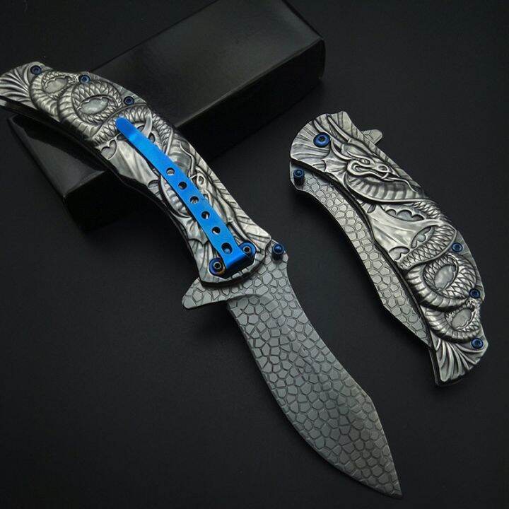 yf-silvery-demon-evil-dragon-snake-carving-3d-folding-with-clip-pocket-knives-all-steel-stainless-cool-for-collection-tool