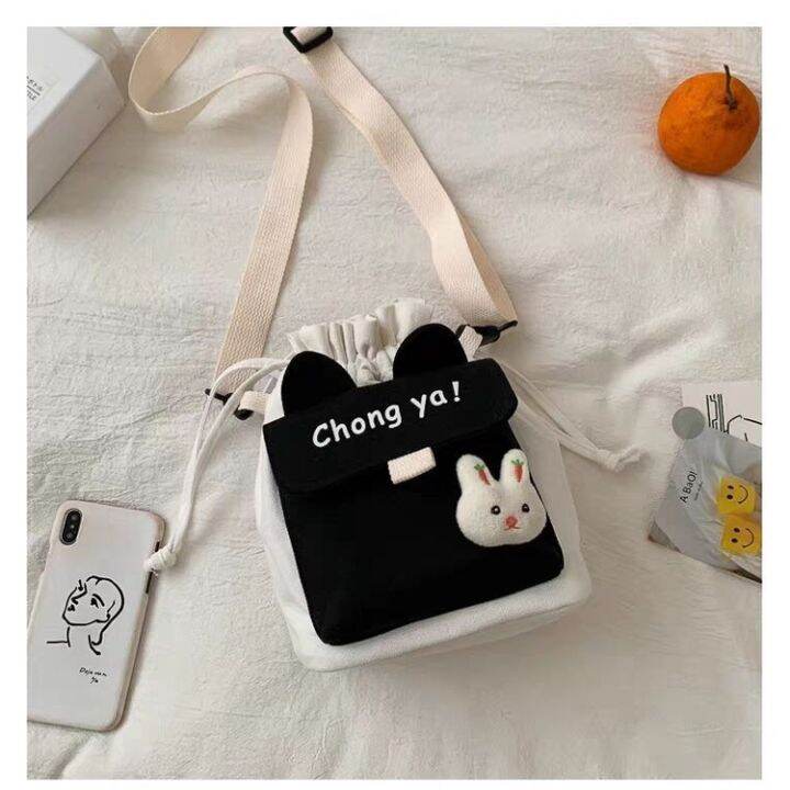 ins-cute-rabbit-shoulder-bags-cartoon-outdoor-sling-bag