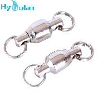 【LZ】☏◘♟  10pcs Fishing Swivel Heavy Duty Ball Bearing Connector Rolling Stainless Steel Solid Ring Hook Connector Fish Tacke Accessories