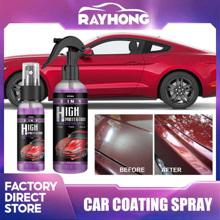 3-in-1 High Protection Quick Car Coating Spray, Car Paint Repair