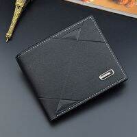 【CC】 Mens Short Wallet Multi-Card Slot Fashion Youth Horizontal Soft Money Clip кошелек мужской