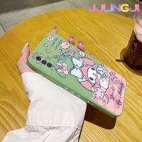 Jlingji เคส M11ปลอกสำหรับ Samsung A11ลายการ์ตูน My Melody Square เคสโทรศัพท์ลวดลายขอบซิลิโคนเหลวนิ่มแบบดั้งเดิมเคสป้องกันกล้องเลนส์คลุมทั้งหมดเคสฝาหลังกรอบนุ่ม