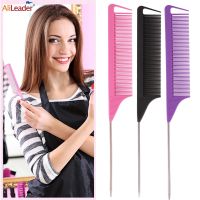 【CC】 Rat Tail Comb for Hair Cutting Antistatic Separate Parting Resistant Teasing Combs with Pintail