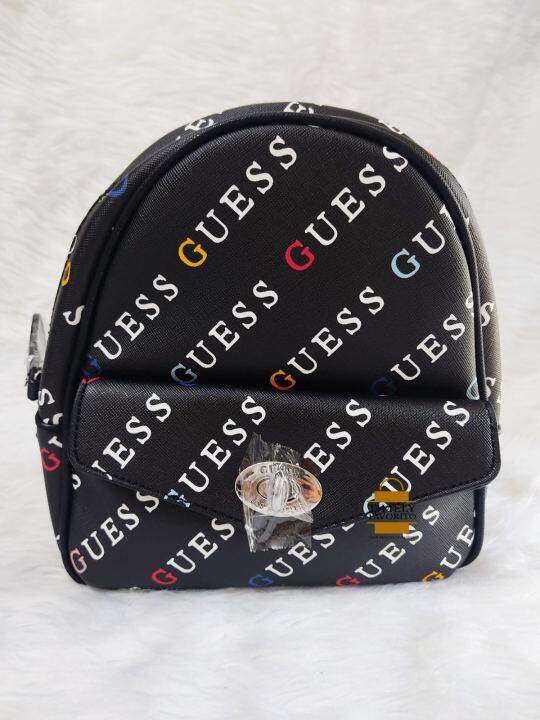 ORIGINAL Twoway Guess Willie Logo Backpack/Sling bag Black Lazada PH