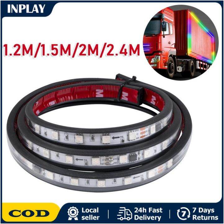 24V LED Truck Light Strip Lights Strobe Running Streamer Atmosphere ...