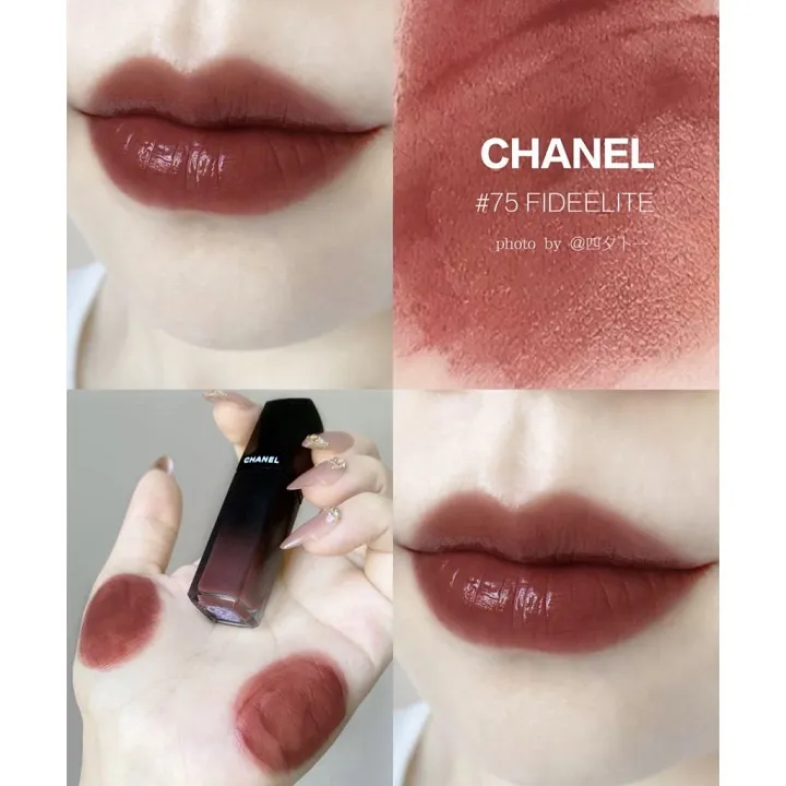Son Kem Chanel 75 Fidelite Màu Đỏ Nâu