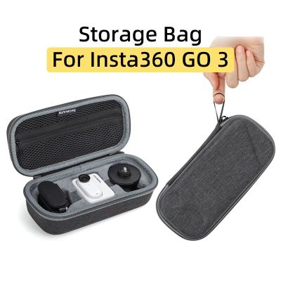 สำหรับ Insta360 GO 3 Thumb Action กล้องเพื่อการกีฬากระเป๋าเก็บของแบบพกพาขนาดเล็ก Hanbag กล่องนิรภัยเคสพกพาเครื่องประดับ