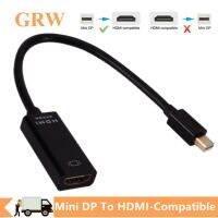 Grwibeou 4K Mini Displayport To HDMI-compatible Converter Cable Mini DP To HDMI Adapter For Apple MacBook Air Pro TV Projector