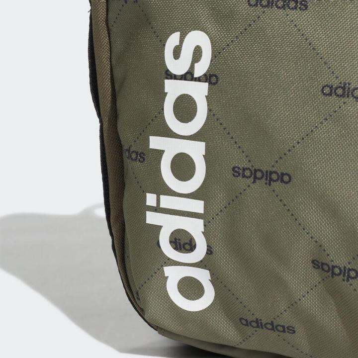 adidas-กระเป๋าเป้สะพาย-adidas-linear-graphic-organizer-bag-ed0249-raw-khaki-black-white-สินค้าลิขสิทธิ์แท้