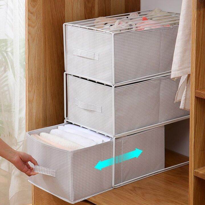 cod-and-white-plaid-cloth-art-storage-clothes-finishing-box-super-large-capacity-manufacturer