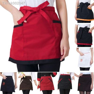 ▲ Apron in Kitchen Keep the Clothes Clean Sleeveless Striped Chili Design Kitchen Cooking Restaurant Bakery Waist Half Apron Cover