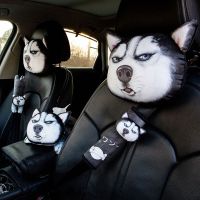 1Pcs Cute Car Headrest Funny Dog Cat Car Seat Neck Pillow Safety Seat Belt Shoulder Cover Pad Car Accessories Men Women Girls Seat Cushions