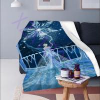 Frozen Throw Blanket,xzx180305, Snow Journey,  Multicolor, 100% Polyester, 1 Each    33